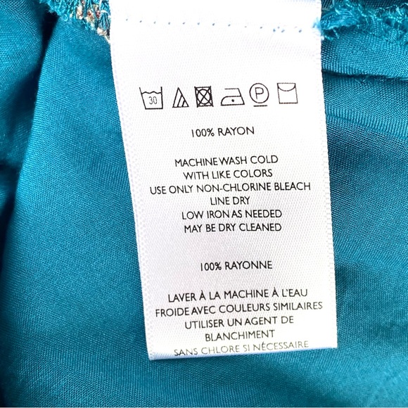 UO Kimchi Blue Boho Teal Floral Spring Lined Romper Size 6 - Picture 9 of 9